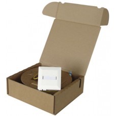 FTTH-Kit Dose 88×88 weiss 1×LC/d Kabel 4×OS2 auf 2×LC-APC 70m FTTH-Kit Dose 88×88 weiss 1×LC/d Kabel 4×OS2 auf 2×LC-APC 70m