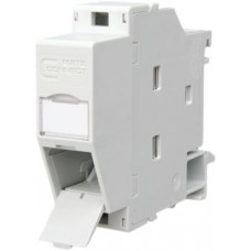 Hutschienenmodul ELBRO REGplus für 1×RJ45 Keystone IP20 grau