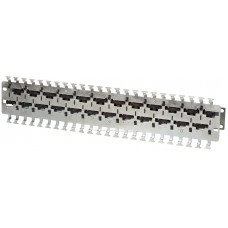 Haltepanel 19" INFRALAN 1HE für 24xKabelverbinder leer geschirmt