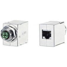 Schaltschrankdurchführung M12-X/RJ45 Kat.6A geschirmt