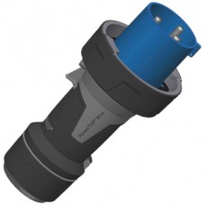 Stecker CEE Powertop-Xtra 63A 3P 6h 230V IP67 Kontakte vernickelt