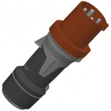 Stecker CEE Powertop-Xtra 63A 4P 6h 400V rot Kontakt vernickelt