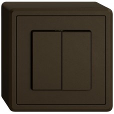 AP-Druckschalter EDIZIO.liv SNAPFIX 1/3+3/1L braun GX
