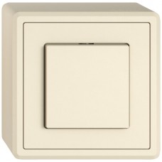 AP-Druckschalter EDIZIO.liv SNAPFIX Aus/Wechsel 3/1L crema GX