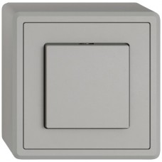 AP-Druckschalter EDIZIO.liv SNAPFIX Aus/Wechsel 3/1L hellgrau
