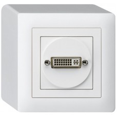 AP-Anschlussdose kallysto DVI-D mit Schraubanschluss weiss AP-Anschlussdose kallysto DVI-D mit Schraubanschluss weiss