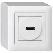 AP-Anschlussdose kallysto HDMI mit Schraubanschluss weiss AP-Anschlussdose kallysto HDMI mit Schraubanschluss weiss