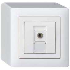 AP-Anschlussdose kallysto Jack Connector 3.5mm weiss AP-Anschlussdose kallysto Jack Connector 3.5mm weiss