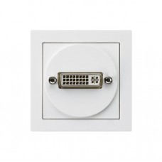 Anschlussdose kallysto A DVI-D mit Schraubanschluss weiss Anschlussdose kallysto A DVI-D mit Schraubanschluss weiss