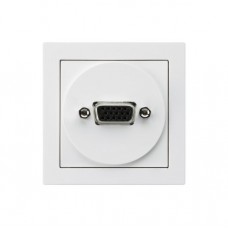 Anschlussdose kallysto A VGA weiss mit Schraubanschluss Anschlussdose kallysto A VGA weiss mit Schraubanschluss