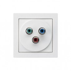 Anschlussdose kallysto A YUV Video RGB weiss Anschlussdose kallysto A YUV Video RGB weiss