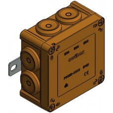 AP-Durchgangsdose Swibox P90E0 E30-E90 IP65 100×100×54mm (5×1)×6mm² orange