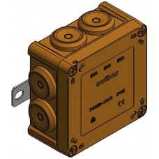 AP-Durchgangsdose Swibox P90E0 E30-E90 IP65 100×100×54mm (5×2)×6mm² orange