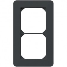 Abdeckrahmen kallysto.trend 2×1 schwarz 94×154mm