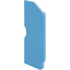 Abschlusswand Hager für KXA04ND N-Klemmen blau