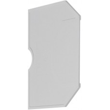 Abschlusswand Hager für KXA10LH L-Klemmen 10mm² grau