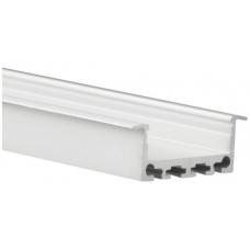 Einbau-Profil DOTLUX Typ 10 Aluminium flach/Flügel silber 2m