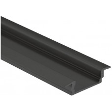 Einbau-Profil DOTLUX Typ 5 flach Flügel schwarz 200 cm