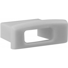 Endkappe DOTLUX PVC für Profil/ Abdeckung 6C grau mit Kabeldurchführung