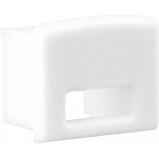 Endkappe DOTLUX PVC für Profil Abdeckung 4C weiss Kabeldurchführung