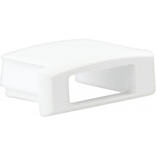 Endkappe DOTLUX PVC für Profil Abdeckung 5B bc mit Kabeldurchführung 12mm weiss