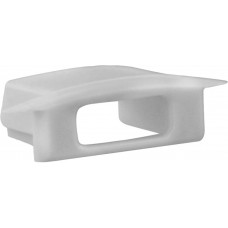 Endkappe DOTLUX PVC für Profil Abdeckung 5B grau mit Kabeldurchführung