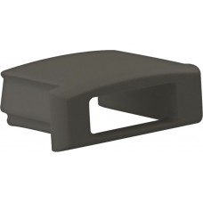Endkappe DOTLUX PVC für Profil Abdeckung 5B schwarz Kabeldurchführung 12mm