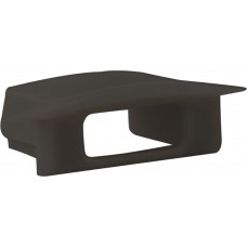 Endkappe DOTLUX PVC für Profil Abdeckung 5B schwarz mit Kabeldurchführung