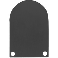 Endkappe Profil/Abdeckung Alu 11M/12M schwarz 2 Stk. mit Schrauben