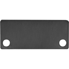Endkappe Profil/Abdeckung Alu 9J/10J schwarz 2 Stk. mit Schrauben