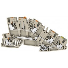 Installations-Reihenklemme Weidmüller AITB 2.5 LDT-L-PE PUSH IN 3 Etagen