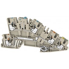 Installations-Reihenklemme Weidmüller AITB 2.5 NDT-L-PE PUSH IN 3 Etagen