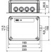 Kabelabzweigkasten Bettermann E30-E90 1 Sicherungshalter 190×150×77mm 10mm² orange