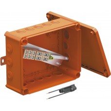 Kabelabzweigkasten Bettermann E30-E90 1 Sicherungshalter 240×190×95mm16mm² orange