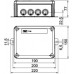 Kabelabzweigkasten Bettermann E30-E90 190×150×77mm 5x10mm² orange