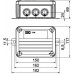 Kabelabzweigkasten Bettermann E30-E90 2 Sicherungshalter 150×116×67mm 6mm² orange
