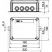 Kabelabzweigkasten Bettermann E30-E90 2 Sicherungshalter 190×150×77mm 10mm² orange