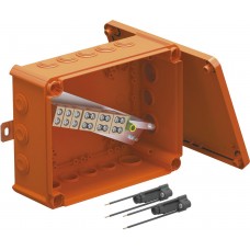 Kabelabzweigkasten Bettermann E30-E90 2 Sicherungshalter 240×190×95mm 16mm² orange