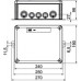 Kabelabzweigkasten Bettermann E30-E90 240×190×95mm 5×16mm² orange