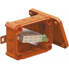 Kabelabzweigkasten Bettermann E30-E90 Doppelklemmen 150×116×67mm 5×6mm² orange