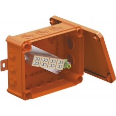 Kabelabzweigkasten Bettermann E30-E90 Doppelklemmen 190×150×77mm 5×10mm² orange