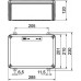 Kabelabzweigkasten Bettermann E30-E90 unbestückt 285×201×120mm orange