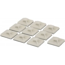 Kabelbinder-Sockel MM 19×19mm max.3.6mm 10 Stück weiss