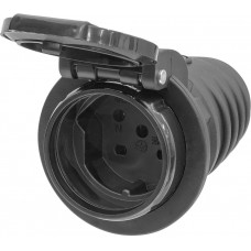 Kupplung Steffen T15 IP55 10A 400V schwarz/Deckel schwarz