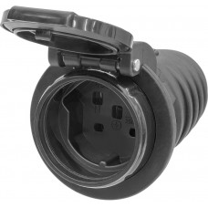 Kupplung Steffen T25 IP55 16A 400V schwarz/Deckel schwarz