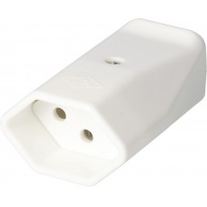Kupplungssteckdose Max Hauri TH T13 Kabeleinführung Ø11,5mm weiss