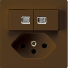 Leuchtkombination 1/3+3/1P+T13 braun Hager kallysto 2 Linsen Leuchtkombination 1/3+3/1P+T13 braun Hager kallysto 2 Linsen