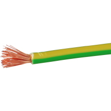 T-Litze Eca 6mm² halogenfrei gelb-grün H07Z-K 90°C - Spule à 100m
