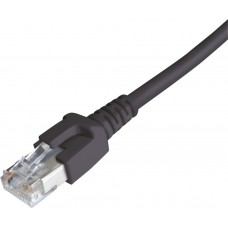 Patchkabel RJ45 Dätwyler 7702 4P, Kat.6A (IEC) S/FTP LSOH, schwarz, 2.5m