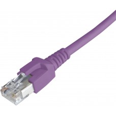 Patchkabel Dätwyler CU RJ45 50.0m violett S/FTP Kat.6A LS0H